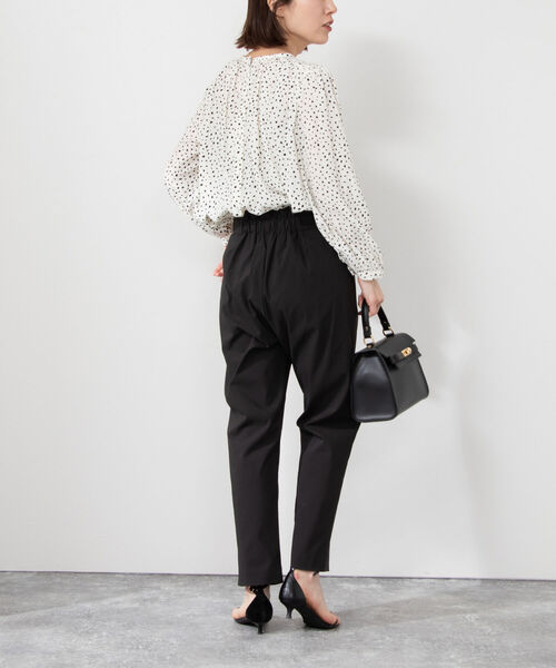 NOLLEY’S（ノーリーズ）の「ハイテンションストレッチハイウエストパンツ（その他パンツ・レディース・ブラック/オリーブ/ブラック系その他/オフホワイト・34/36/38）」の17枚目の写真