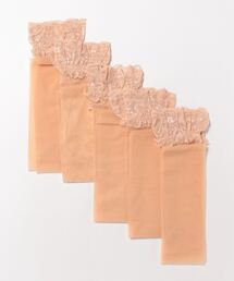 Lace Ladies | 5枚セット レース付き ストッキング(タイツ/ストッキング)