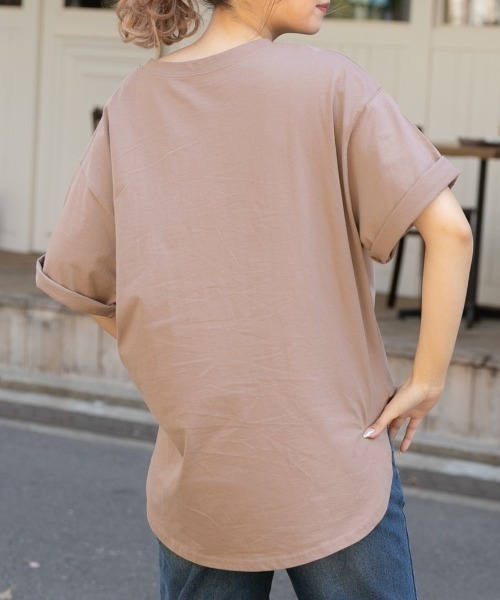 セール】大人カジュアル 綿100% オーバーサイズ カレッジ ロゴ