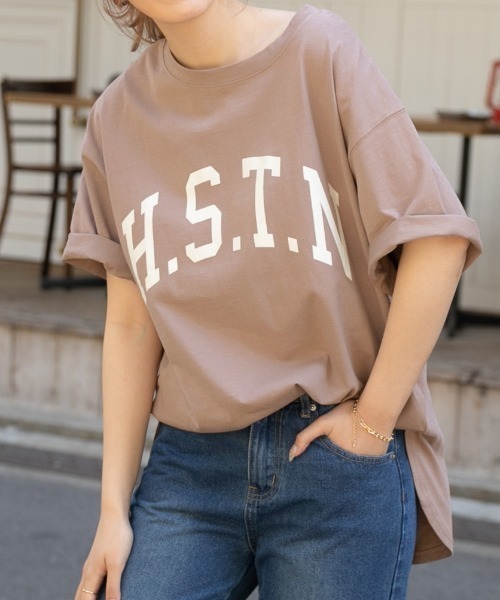2色 ロン Tシャツ トップス ロゴ ドロップショルダー カジュアル 楽天市場】ツートンカラー ロゴ 長袖 ロンT トップス Tシャツ