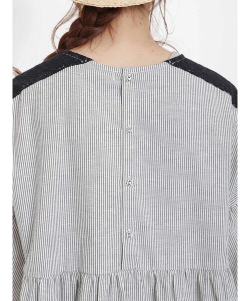 Samansa Mos2（サマンサ モスモス）の「モチーフレースワンピース（ワンピース・レディース・ブラック/モカ/キナリ/ブルー・ﾌﾘ-）」の20枚目の写真