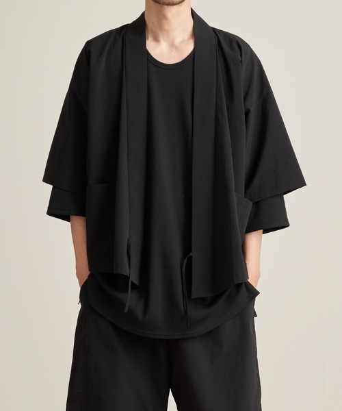 和ROBE（ワローブ）の「JINBEI（浴衣・メンズ・ブラック/チャコール/ダークネイビー/ブルーグレー/ベージュ/ブルーグリーン/スミクロ・3/2）」の22枚目の写真