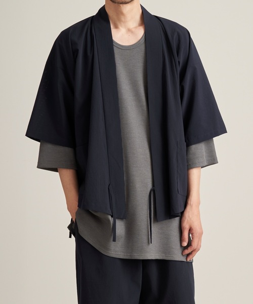 和ROBE（ワローブ）の「JINBEI（浴衣・メンズ・ブラック/チャコール/ダークネイビー/ブルーグレー/ベージュ/ブルーグリーン/スミクロ・3/2）」の13枚目の写真
