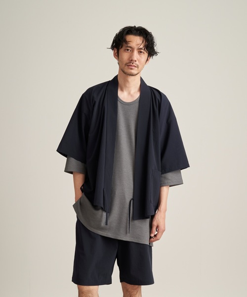 和ROBE（ワローブ）の「JINBEI（浴衣・メンズ・ブラック/チャコール/ダークネイビー/ブルーグレー/ベージュ/ブルーグリーン/スミクロ・3/2）」の14枚目の写真