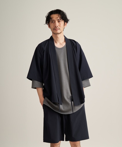 和ROBE（ワローブ）の「JINBEI（浴衣・メンズ・ブラック/チャコール/ダークネイビー/ブルーグレー/ベージュ/ブルーグリーン/スミクロ・3/2）」の15枚目の写真