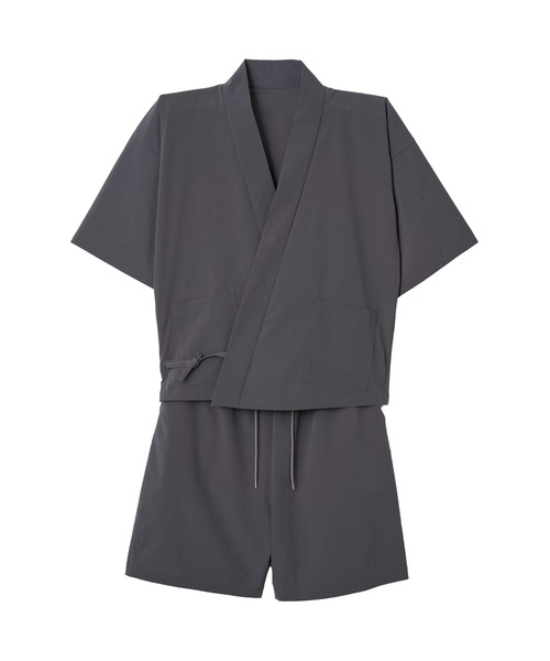 和ROBE（ワローブ）の「JINBEI（浴衣・メンズ・ブラック/チャコール/ダークネイビー/ブルーグレー/ベージュ/ブルーグリーン/スミクロ・3/2）」の20枚目の写真