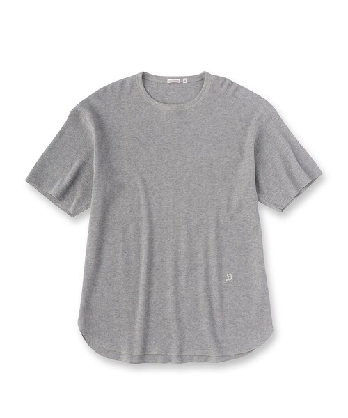 DRESSTERIOR(ドレステリア)の「◆ラウンドヘム サーマルTシャツ(Tシャツ/カットソー・メンズ・グレー/カーキ/ブラック・92/90/91)」の8枚目の写真