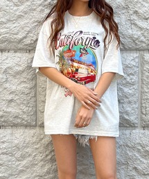 ヴィンテージ風カレッジプリントTシャツ