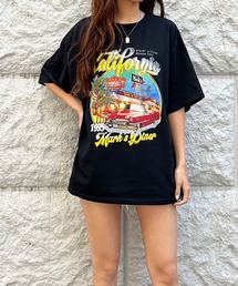 ヴィンテージ風カレッジプリントTシャツ