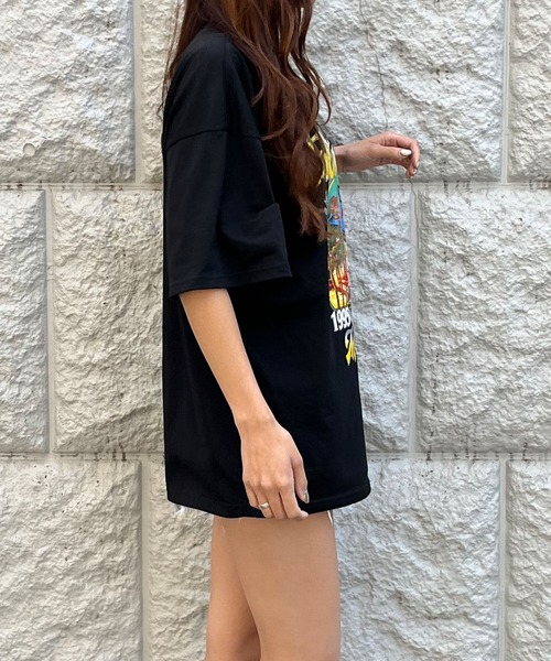 GLAMOROUS JANE(グラマラスジェーン)の「ヴィンテージ風カレッジプリントTシャツ(Tシャツ/カットソー・レディース・オフホワイト/チャコールグレー/ブラック/杢グレー・FREE)」の16枚目の写真