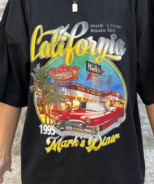 GLAMOROUS JANE(グラマラスジェーン)の「ヴィンテージ風カレッジプリントTシャツ(Tシャツ/カットソー・レディース・オフホワイト/チャコールグレー/ブラック/杢グレー・FREE)」の22枚目の写真