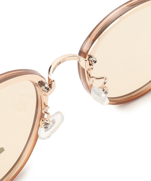 SHOO・LA・RUE（シューラルー）の「◆メタル×プラボストンタイプサングラス（サングラス・レディース・ブラック/ダークブラウン/サンドベージュ/ピンク系・00）」の5枚目の写真