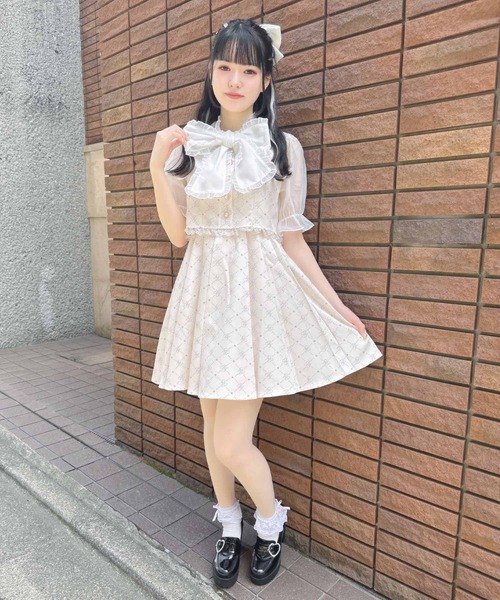 セール】BIGリボンRJモノグラムワンピース（ワンピース