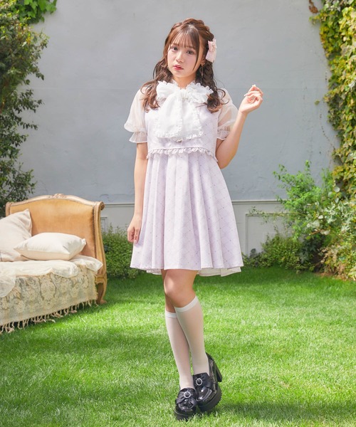 セール】BIGリボンRJモノグラムワンピース（ワンピース）｜ROJITA