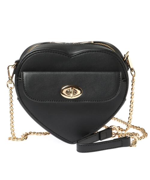 INGNI(イング)の「ハート型ショルダー(ハンドバッグ・レディース・オフホワイト/ブラック/ピンク・ONE SIZE)」の4枚目の写真