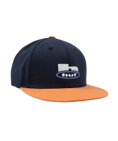 HUF(ハフ)の「H COLOR SNAPBACK HAT / HUF キャップ 帽子(キャップ・メンズ・ブルー系その他/ホワイト×ブラック・O/S)」の2枚目の写真