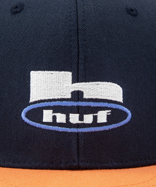 HUF(ハフ)の「H COLOR SNAPBACK HAT / HUF キャップ 帽子(キャップ・メンズ・ブルー系その他/ホワイト×ブラック・O/S)」の4枚目の写真