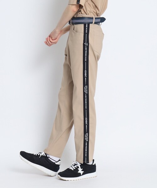 adabat(アダバット)の「【股下73cm】サイドテープデザイン ストレッチパンツ(その他パンツ・メンズ・ナチュラル/カーキ/ダークネイビー・46/48/50)」の1枚目の写真