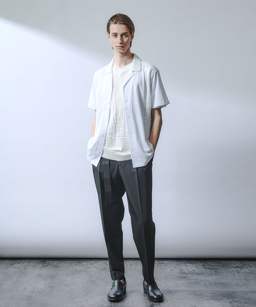 5351 POUR LES HOMMES（ゴーサンゴーイチプールオム）の「コンビネーションメッシュ 半袖シャツ（シャツ/ブラウス・メンズ・ブラック/ネイビー/ホワイト・46/48/50）」の17枚目の写真