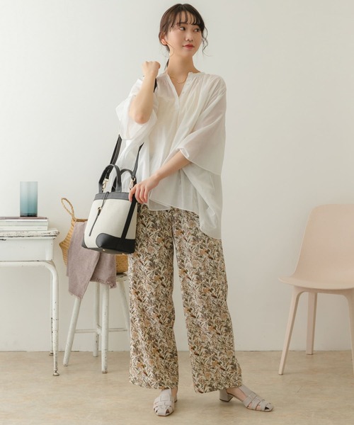 RODE SKO（ロデスコ）の「キャンバスコンビ2WAYバッグ（トートバッグ・レディース・ブラック/キャメル・ONE）」の14枚目の写真