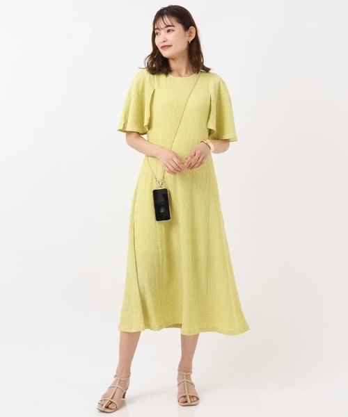 a.v.v（アーヴェヴェ）の「秒映えケープスリーブワンピース（ワンピース・レディース・ライトパープル/クリーム/ブラック・34/42/38/40/36）」の12枚目の写真