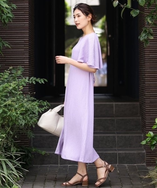 a.v.v（アーヴェヴェ）の「秒映えケープスリーブワンピース（ワンピース・レディース・ライトパープル/クリーム/ブラック・34/42/38/40/36）」の15枚目の写真