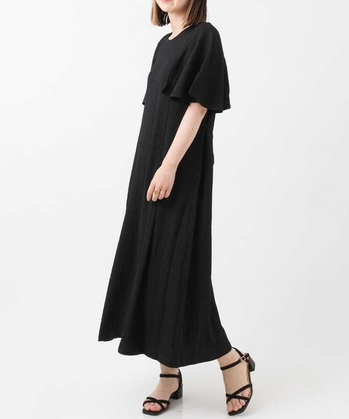 a.v.v（アーヴェヴェ）の「秒映えケープスリーブワンピース（ワンピース・レディース・ライトパープル/クリーム/ブラック・34/42/38/40/36）」の21枚目の写真