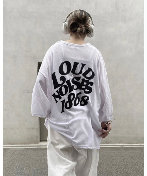 YACA(ヤーカ)の「logo print sheer tshirt/ロゴプリントシアーTシャツ(Tシャツ/カットソー・レディース・ホワイト/ブラック・FREE)」の1枚目の写真