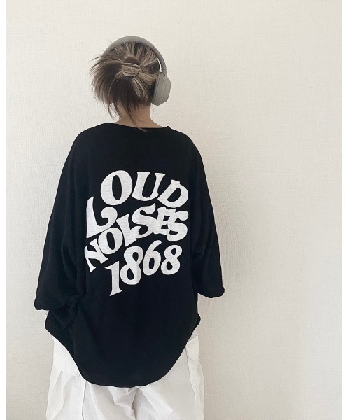 YACA(ヤーカ)の「logo print sheer tshirt/ロゴプリントシアーTシャツ(Tシャツ/カットソー・レディース・ホワイト/ブラック・FREE)」の2枚目の写真