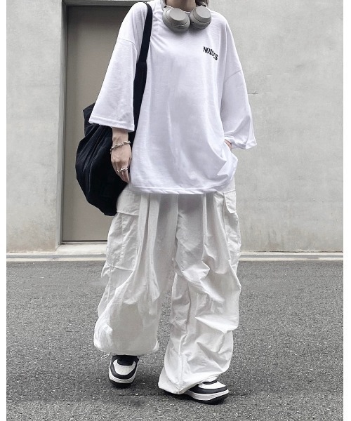 YACA(ヤーカ)の「logo print sheer tshirt/ロゴプリントシアーTシャツ(Tシャツ/カットソー・レディース・ホワイト/ブラック・FREE)」の12枚目の写真
