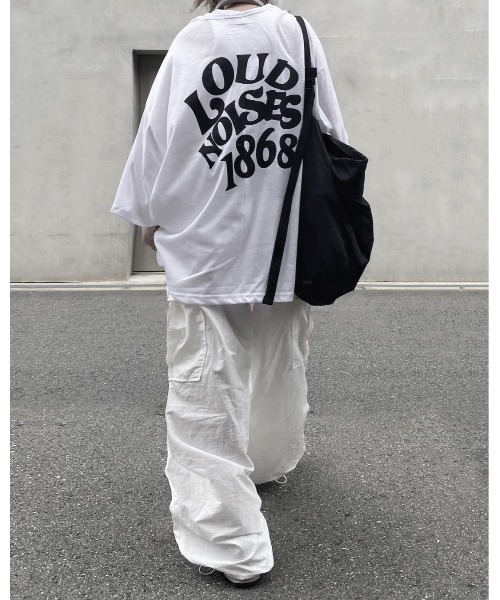 YACA(ヤーカ)の「logo print sheer tshirt/ロゴプリントシアーTシャツ(Tシャツ/カットソー・レディース・ホワイト/ブラック・FREE)」の15枚目の写真