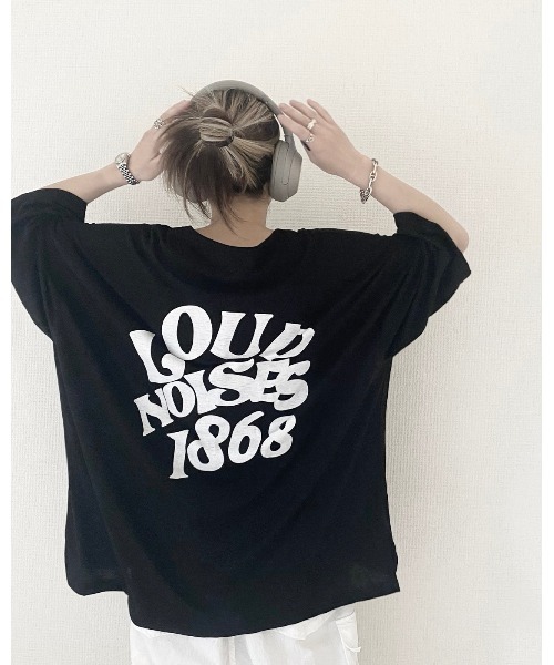 YACA(ヤーカ)の「logo print sheer tshirt/ロゴプリントシアーTシャツ(Tシャツ/カットソー・レディース・ホワイト/ブラック・FREE)」の10枚目の写真
