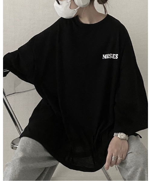 YACA(ヤーカ)の「logo print sheer tshirt/ロゴプリントシアーTシャツ(Tシャツ/カットソー・レディース・ホワイト/ブラック・FREE)」の16枚目の写真