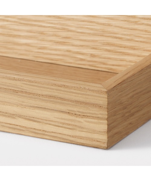 無印良品（ムジルシリョウヒン）の「壁に付けられる家具トレー　オーク材突板　　４４ｃｍ（インテリア雑貨・メンズ・ナチュラル・FREE）」の5枚目の写真