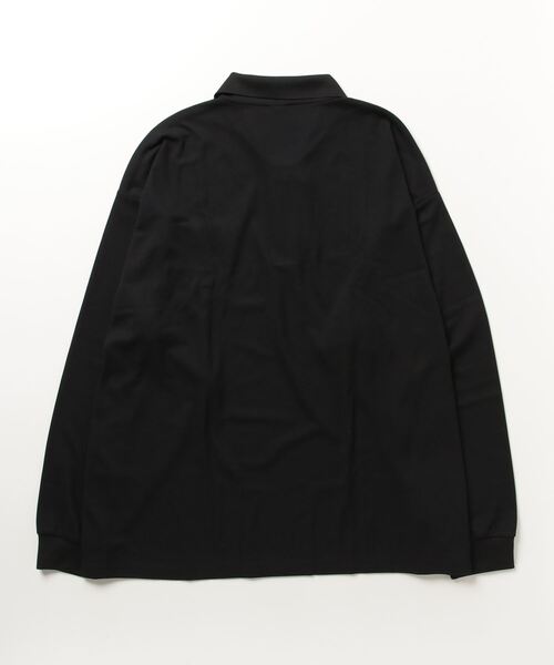 ONE DAY KMC （ワンデイケーエムシー）の「KK POLOIZM / ＤＲＹ長袖ポロシャツ（ポロシャツ・メンズ・ブラック/サックスブルー/ホワイト/ネイビー/ロイヤルブルー・X3(6L～7L)）」の6枚目の写真