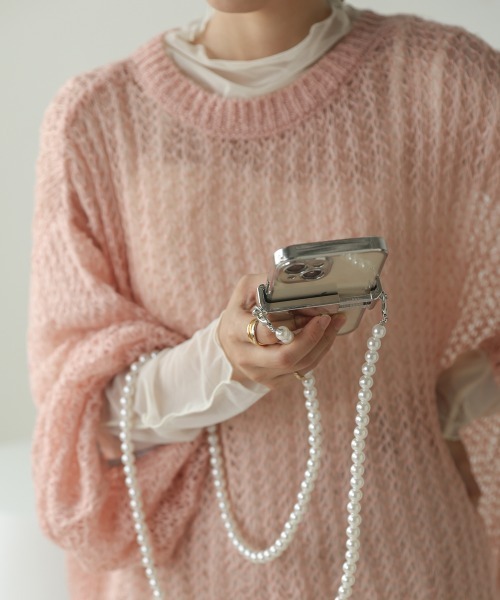 Bab（バブ）の「パールスマホショルダー（スマホグッズ・レディース・アイボリー・ONESIZE）」の4枚目の写真