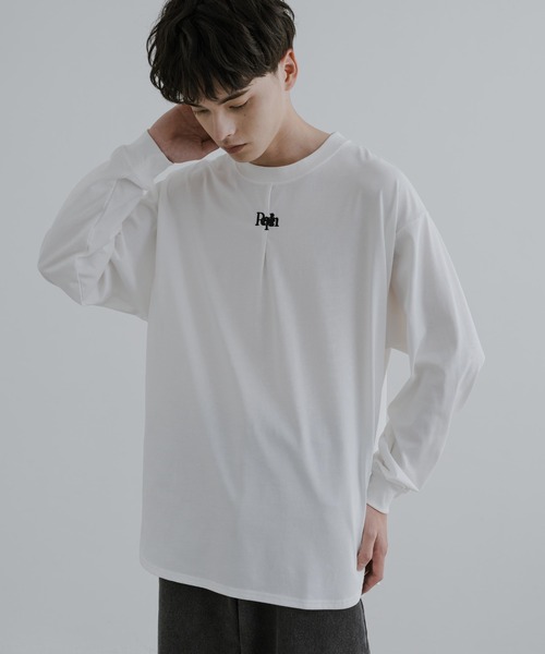 Rocky Monroe（ロッキーモンロー）の「シルケットライク フロントプリントロングスリーブTシャツ（Tシャツ/カットソー・メンズ・ホワイト系/グレー/グレー系/ホワイト/ブラック系/ブラック・L/LL/M）」の10枚目の写真