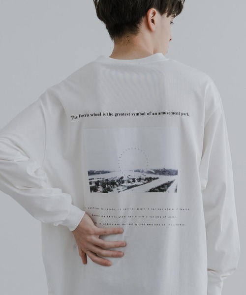 Rocky Monroe（ロッキーモンロー）の「シルケットライク フロントプリントロングスリーブTシャツ（Tシャツ/カットソー・メンズ・ホワイト系/グレー/グレー系/ホワイト/ブラック系/ブラック・L/LL/M）」の12枚目の写真