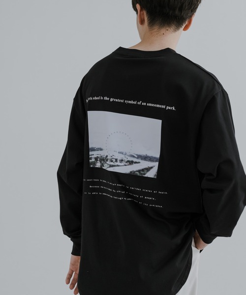 Rocky Monroe（ロッキーモンロー）の「シルケットライク フロントプリントロングスリーブTシャツ（Tシャツ/カットソー・メンズ・ホワイト系/グレー/グレー系/ホワイト/ブラック系/ブラック・L/LL/M）」の17枚目の写真