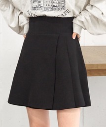 【web限定2サイズ展開】アシメプリーツスカパン