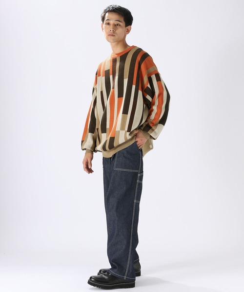 niko and...(ニコアンド)の「積み木カラーブロックニットプルオーバー(ニット/セーター・メンズ・ベージュ/ライトグレー・LARGE/MEDIUM)」の9枚目の写真