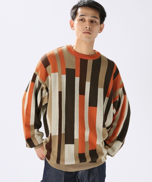 niko and...(ニコアンド)の「積み木カラーブロックニットプルオーバー(ニット/セーター・メンズ・ベージュ/ライトグレー・LARGE/MEDIUM)」の10枚目の写真