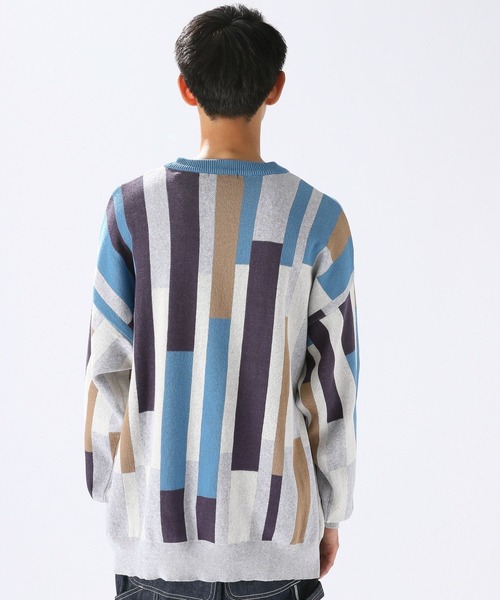 niko and...(ニコアンド)の「積み木カラーブロックニットプルオーバー(ニット/セーター・メンズ・ベージュ/ライトグレー・LARGE/MEDIUM)」の13枚目の写真