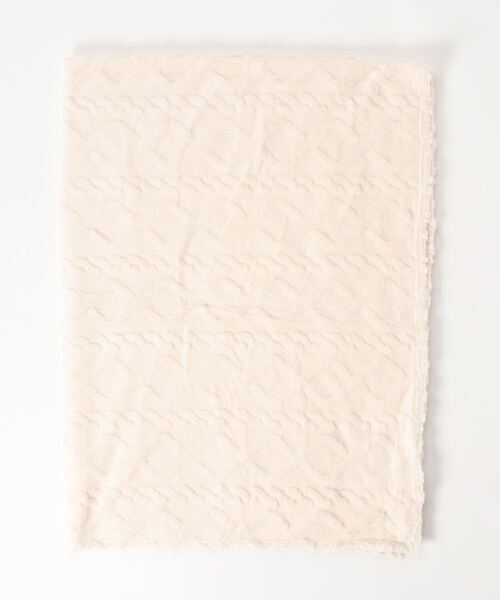 aimoha（アイモハ）の「aimoha homeエンポス加工ブランケット (AW)（ブランケット・レディース・グリーン/オフホワイト/ピンク/イエロー/グレー・MEDIUM/SMALL/LARGE/X-SMALL）」の7枚目の写真