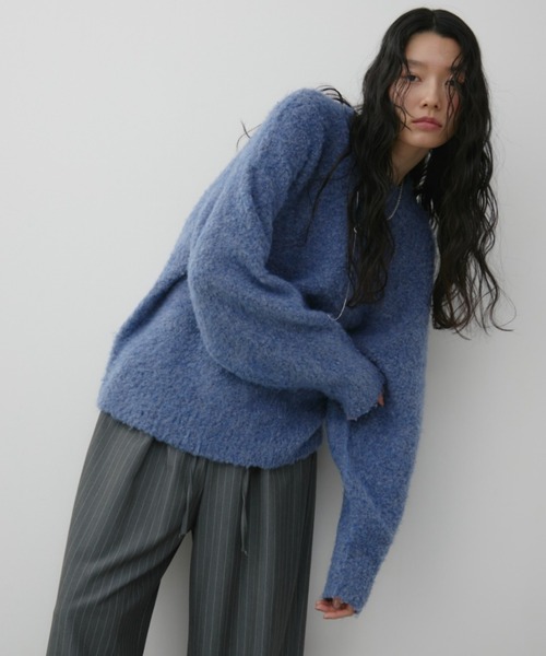 マリー ロングセラー！】ミックスブークレニット（ニット/セーター）｜Aunt