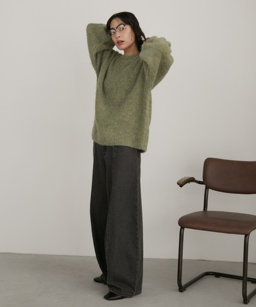 ロングセラー！】ミックスブークレニット（ニット/セーター）｜Aunt