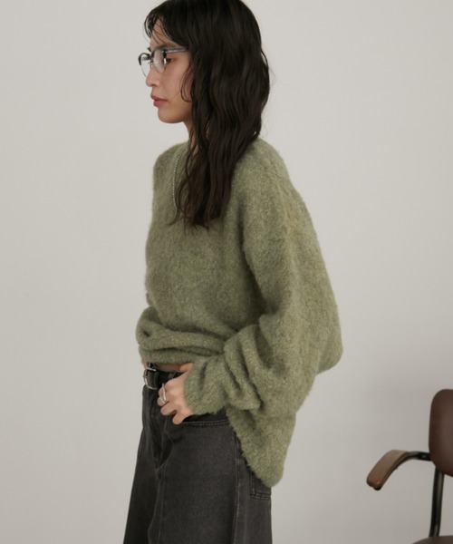 ロングセラー！】ミックスブークレニット（ニット/セーター）｜Aunt