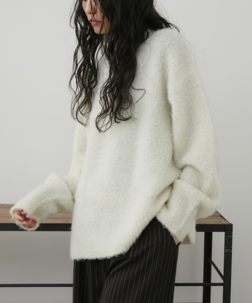 マリー ロングセラー！】ミックスブークレニット（ニット/セーター）｜Aunt