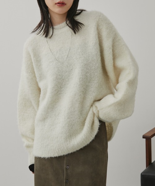 セール】【ロングセラー！】ミックスブークレニット（ニット/セーター