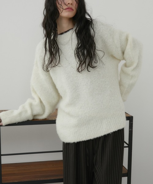 セール】【ロングセラー！】ミックスブークレニット（ニット/セーター